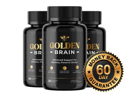 Golden Brain memory, focus and clarity three-bottle package